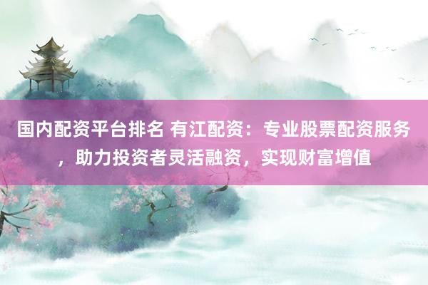 国内配资平台排名 有江配资：专业股票配资服务，助力投资者灵活融资，实现财富增值