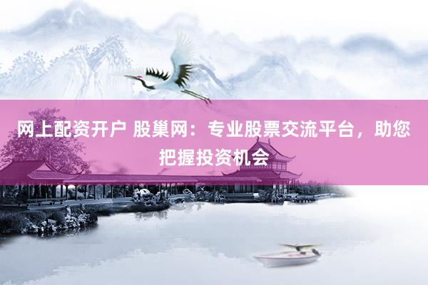 网上配资开户 股巢网：专业股票交流平台，助您把握投资机会