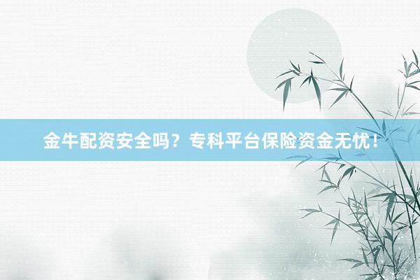 金牛配资安全吗？专科平台保险资金无忧！