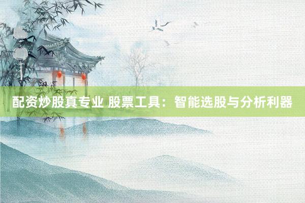 配资炒股真专业 股票工具：智能选股与分析利器